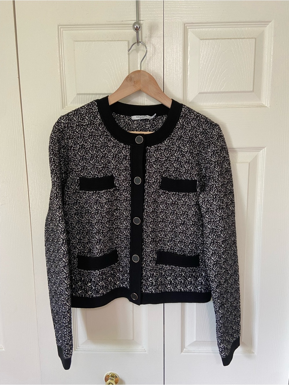 M.M.Lafleur Evangeline Lady Knit Jardigan Sweater Blazer Cardigan Jacket Small - Picture 5 of 12